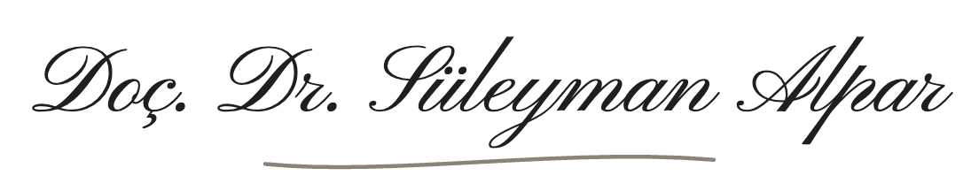 Doç. Dr. Süleyman Alpar imzası